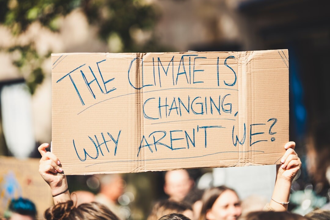 climate change protest rally