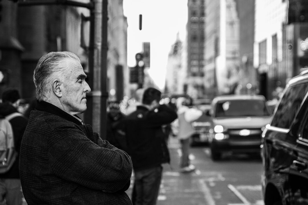 germans looking worried in street